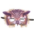 thumbnail image 1 of 1Pc Owl Design Face Mask Creative Cosplay Half-face Mask Unique Costume Prop, 1 of 3