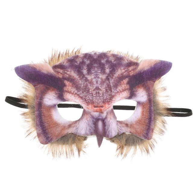 1Pc Owl Design Face Mask Creative Cosplay Half-face Mask Unique Costume Prop