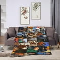 thumbnail image 6 of Blanket Drew Actor Starkey Throw Flannel Blankets Warm Soft Cozy Fuzzy Blanket for Bed Sofa Couch Camping Travel Gift Blankets for All Seasons 50""x40"", Black, 6 of 6