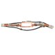 thumbnail image 2 of Para Xiaomi Mi Band 7 correa de cuero Metal Snap Retro DIY reloj inteligente pulsera de repuesto marrón y dorado, 2 of 8