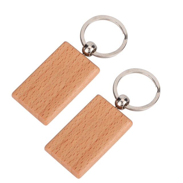 10 Uds llavero de madera de haya etiquetas para llaves llaveros DIY decoración de bolsas de ropa