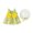 Yellow, variant on Odeerbi Girls Dress Baby Girls Clothes Toddler Dress Summer Holiday Style Backless Big Bow Flower Suspender Children's Skirt With Hat Yellow
