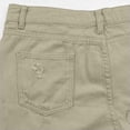 thumbnail image 6 of Jean Shorts Womens Stretchy High Waisted Ripped Denim Shorts Trendy Distressed Cut Off Shorts With Pockets Khaki M, 6 of 9