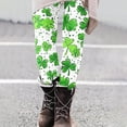 thumbnail image 6 of lcziwo Todays Daily Sales, Women's St Patricks Day Running Leggings Fashion Shamrock Clover Print Soft Stretchy Yoga Pants Casual High Waisted Tummy Control Tights Multicolor L, 6 of 7