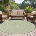 thumbnail image 4 of Round Area Rugs Collection 6 Ft, Sage Green Non-Slip Residential Carpet, Modern Abstract Art Farmhouse Indoor Crawling Mats Runner Rugs for Living Room/Dining Room/Bedroom, 4 of 8