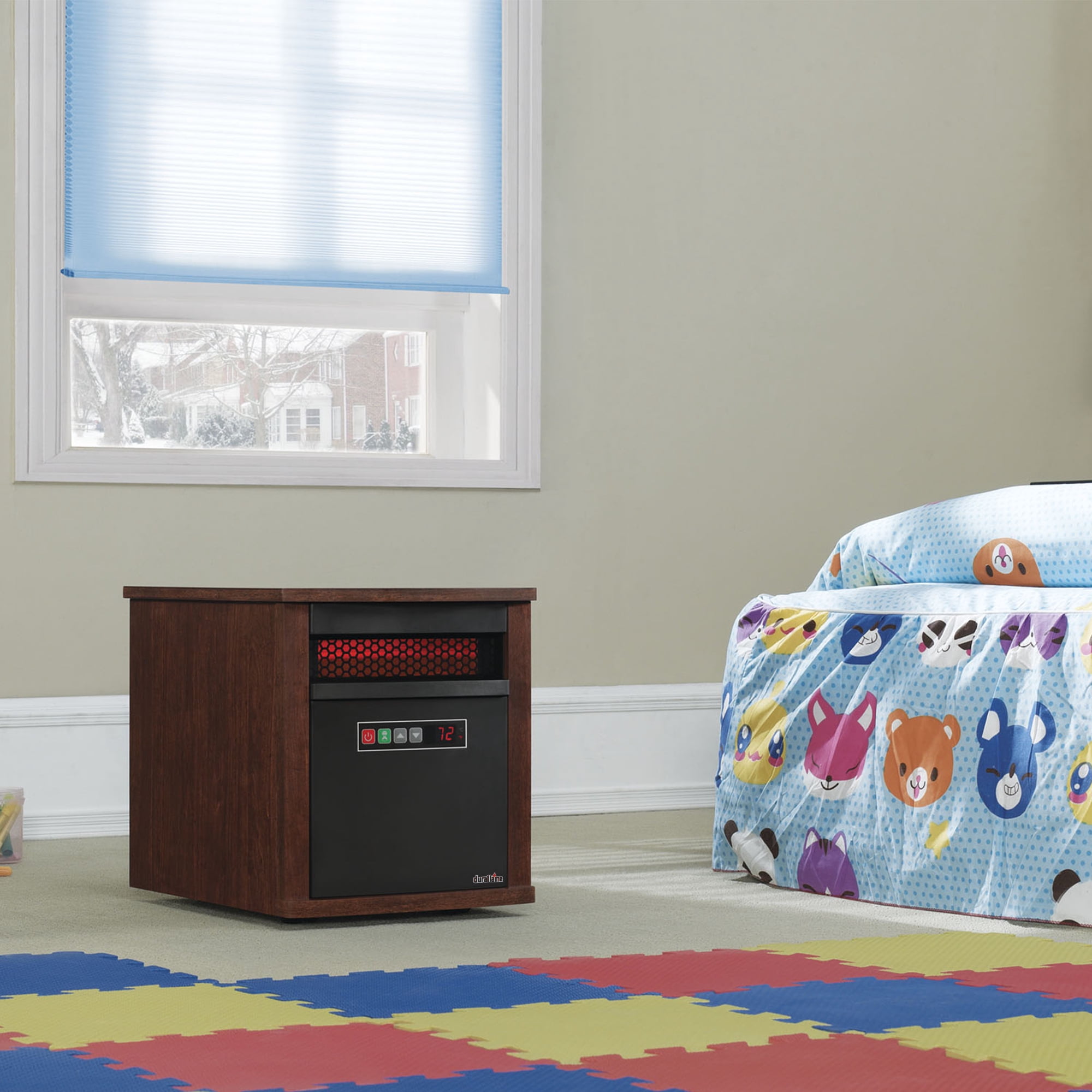 Duraflame® Rolling Infrared Quartz Electric Heater, Cherry - Walmart.com