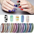thumbnail image 1 of 14 Rouleaux de Ruban pour Art des Ongles DIY Ruban à Paillettes Décoration d'Art des Ongles, 1 of 10