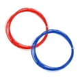 thumbnail image 1 of Uxcell 10M 0.75mm High Elastic Nylon Badminton Racket String Racquet Line, Red/Blue 2 Pack, 1 of 6