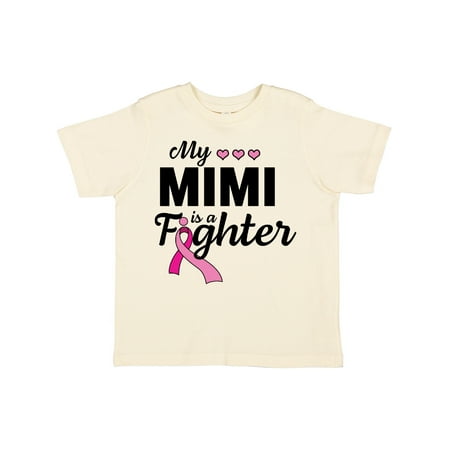 

Inktastic Breast Cancer Awareness My Mimi is a Fighter Gift Toddler Boy or Toddler Girl T-Shirt