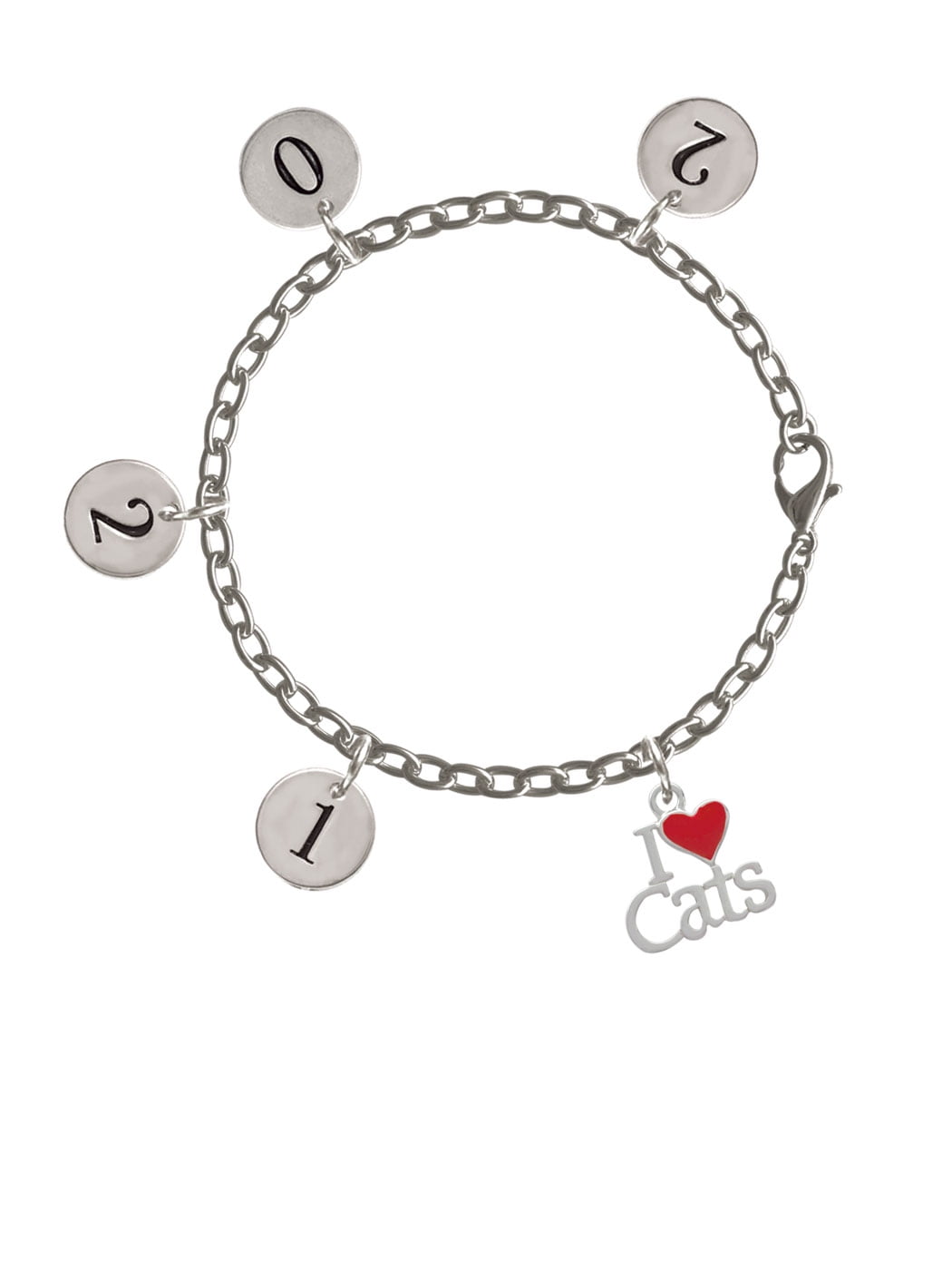 Delight Jewelry Delight Jewelry Silvertone I Love Cats With Red Heart Silver Tone 21 Charm Bracelet Walmart Com Walmart Com Delight Jewelry Delight Jewelry Silvertone I Love Cats With Red Heart Silver Tone 21 Charm Bracelet Walmart Com Walmart Com
