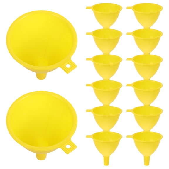 KONTONTY 20-Pack Leakproof Liquid Funnels, Small Plastic Funnels for Bottles with Narrow Necks, Easy Pouring and Spill Prevention