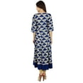 thumbnail image 3 of Bimba Womens Anarkali Kurta Kurti 3/4 Sleeves Classic Dress Fashion Clothing, 3 of 6