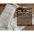 thumbnail image 2 of Ensemble de 4 Sets de Table Boho, Décor de Table Macramé et Style Ferme, Coton Naturel, Toile de Jute, 2 of 5