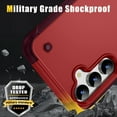 thumbnail image 4 of Dteck Kickstand Military Grade Cover for Samsung Galaxy S24 Plus 5G Phone Case Rugged Heavy Duty Shockproof Anti-Drop Durable PC Hybride Silcone Bumper Shell, Red, 4 of 7