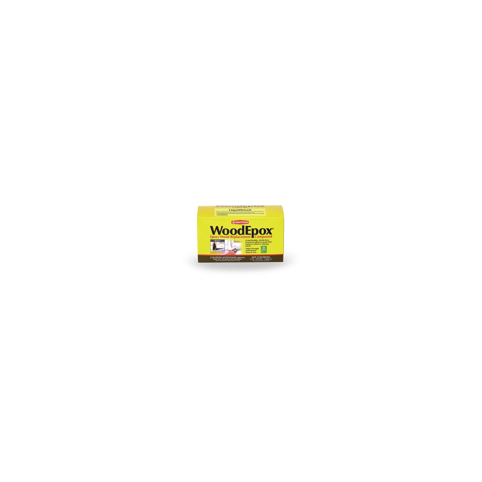 Abatron WE2PKR WoodEpox Epoxy Resin Wood Replacement Parts A & B, 2 Pint Kit