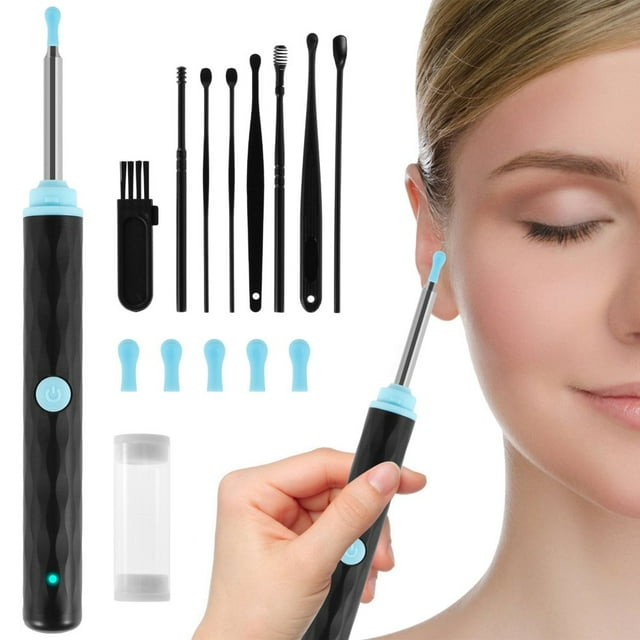 YOPTOP Ear Wax Remover Kit with Camera 1296P HD WiFi Earwax Camera Kit Waterproof Wireless Visual Ear Cleaner with 6 LED Lights Portable Ear Endoscope Otoscope for Adults Kids Pets