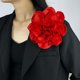 thumbnail image 5 of Large flower brooch fashion French badge satin decorative Pi, 5 of 5