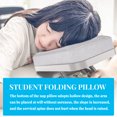 thumbnail image 4 of Billuyoard Almohada de siesta de escritorio en forma de U, almohada de viaje plegable más nueva, cojín de cara de escritorio para la escuela de oficina, Juegos de cama cielo gris oscuro Billuyoard HA008290-02B, 4 of 6