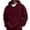 Wine -AR18, variant on Dwellite Men's Oversized Hoodie Waffle Knit Sweatshirts Casual Hooded Pullover Athletic Hoodie with Pocket Yellow M