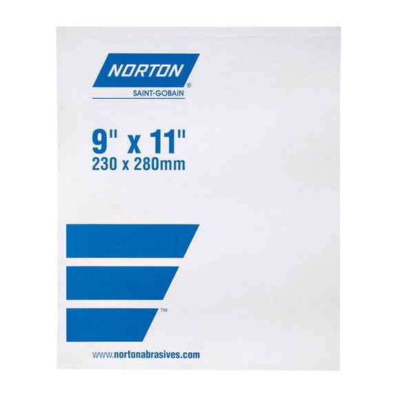 00155 9x11 Multi-Sand 36 Grit Sandpaper 25/Pk, PartNo 155, by Norton, Pack of 25