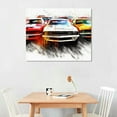thumbnail image 2 of JRXY  PT2615-40-20 American Street Race-Car Wall Art, 20x16 inch Picture 2, 2 of 4
