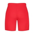 thumbnail image 5 of XPMWRP Men's Shorts Casual Elastic Waist Drawstring Stretch Beach Athletic Shorts Summer Lightweight Outdoor Work Pants (Red,M), 5 of 5