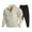 Beige #1 Stand Collared Sweat Shirt Hoodless Corduroy Pullover Outfit Sets 2 PC, variant on Men's Tracksuits Sweatshirt and Pants Sets Long Sleeve Stand Collared Hoodless Corduroy Pullover Outfit Sets 1/4 Button up Fashion Fall Casual Loose Sweatshirts Plain Beige,L Sports Sets