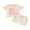 Apricot, variant on Toddler Baby Girl Summer Clothes Miss Steal Your Snacks Short Sleeve Letter Print Shirt Tops Solid Color Shorts 2Pcs Cute Outfits Sets