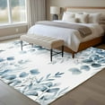 thumbnail image 4 of Blue Eucalyptus Leaves Large Area Rugs 6x9 ft Spring Summer Botanical Washable Rug Non Slip Indoor Carpet Absorbent Floor Mat for Living Room Bedroom Dining Room, 4 of 9
