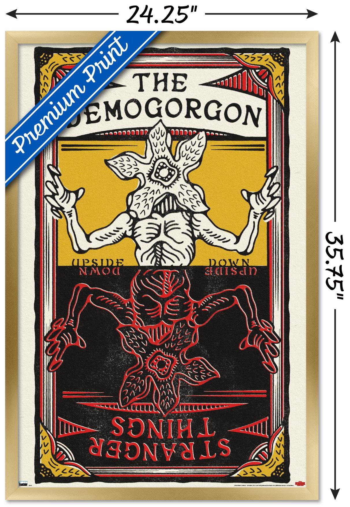 Netflix Stranger Things: Season 4 - Demogorgon Card Wall Poster, 22.375" x 34" Framed