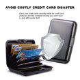 thumbnail image 4 of Slim Metal Business Card Case, Aluminum RFID Blocking Credit Card Holder Ensuring Protection Against Scanning for Unisex Stylish Travel Wallet (Six Expandable Pockets), 4 of 5