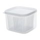 thumbnail image 2 of Caja de almacenamiento de alimentos Clear Produce Saver Clear Multifuncional a prueba de fugas Reutilizable Colador Cesta para gabinetes Encimeras, 2 of 9