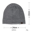 thumbnail image 2 of Fashion Couples Women Men Sport Style Solid Stripe Keep Warm Winter Outdoor Knitted Hats Cold Gear Head Warm Baseball Cap Mens Big Hat Mens Snow Hat Warm Mens Hat Warm Cap Mens Thermal Hat Mens Snow, 2 of 4