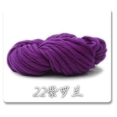 100 Soft Wool - CHLTRA DIY Super Big Soft Chunky Wool Yarn Bulky Arm Knitting Wool Roving Crocheting Yarn
