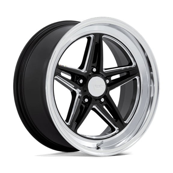 American Racing Vintage Cast Aluminum Rim VN514 18X10 5X4.75 G-BLK-MILL-DIA-LP 12MM, VN514BE18103412