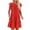 Red, variant on JINMGG Summer Dresses 2024, Dresses for Women 2024 Women's Fashion Holiday Summer Solid Color Round Neck Short Sleeve Party Beach Loose Dress Red S
