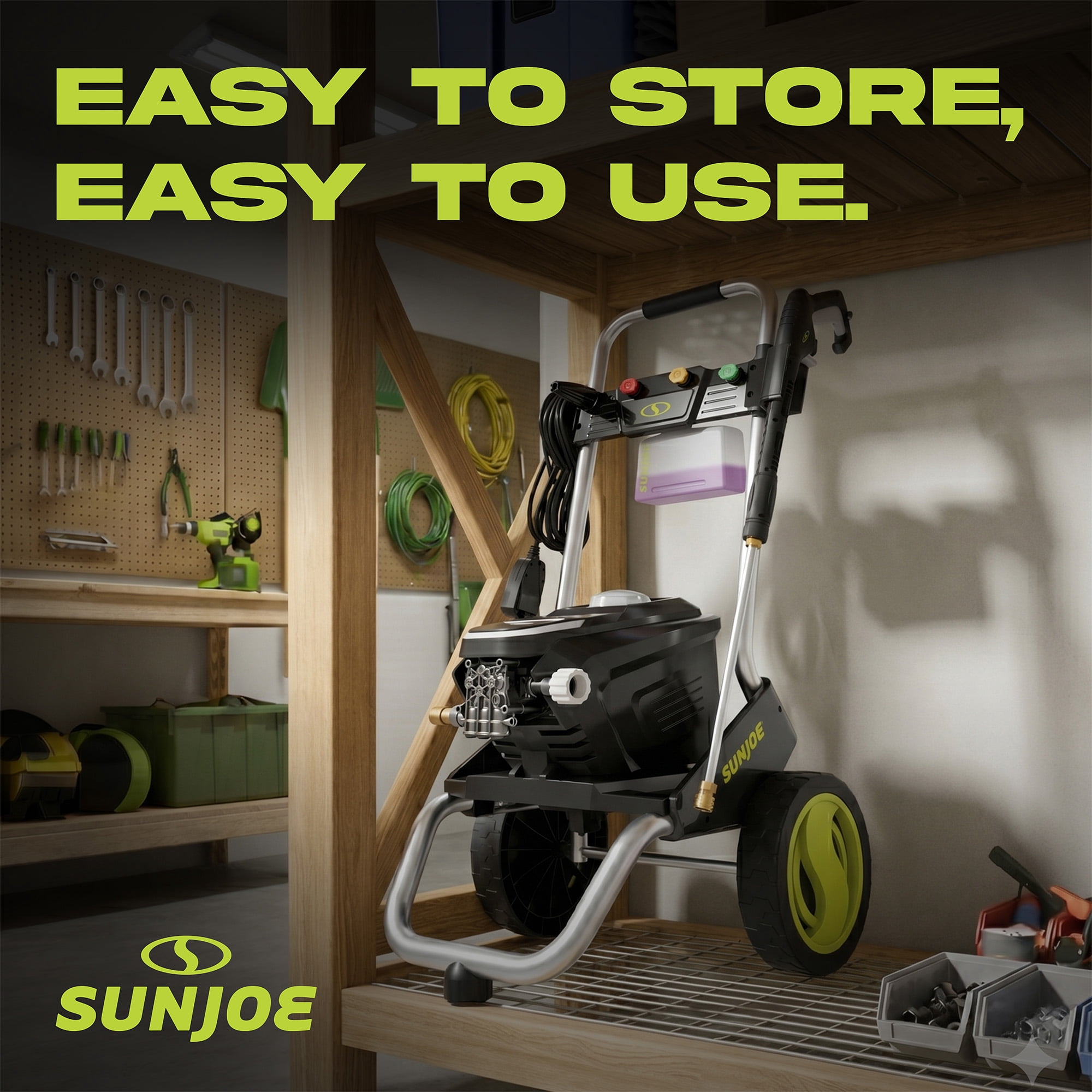 Sun Joe 2200 PSI Electric Pressure Washer with Foam Cannon and Nozzles, SPX7000-MAX