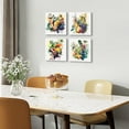 thumbnail image 2 of Tropical Fruit Canvas Wall Art Vintage Farmhouse Kitchen Dining Room Decor 16x16" 4 Pieces Boho Rustic Watercolor Grape Print Pictures Colorful Fresh Food Poster Artwork for Restaurant Bar Decoration, 2 of 6