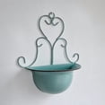 thumbnail image 5 of Fwttom Plant Pots, Vintage Iron Hanging Plastic Flower Pots for Outdoor Plants, Planter Container for Windowsill Balcony Home Decoration, Blue, 5 of 9