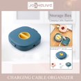 thumbnail image 4 of 1/2/3 Pcs Boîte Enrouleur de Fil Ronde Portable Multifonctionnelle Étui de Rangement pour Câbles Chargeur USB Style C 2 Pcs, 4 of 6