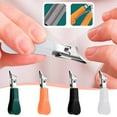 thumbnail image 3 of Aodebiao Professional Nail Clipper Set - 3 Beveled Trimmers for Thick/Ingrown/Brittle Nails, Stainless Steel with Non-Slip Handle & Nail File (4 Colors, 1 Set), 3 of 6