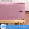 thumbnail image 4 of FFIY Waterproof Mattress Protector Queen Size Breathable Soft Quilted Mattress Cover Hollow Microfiber Premium Mattress Pad Cover Stretches up to 10" Deep, 4 of 8