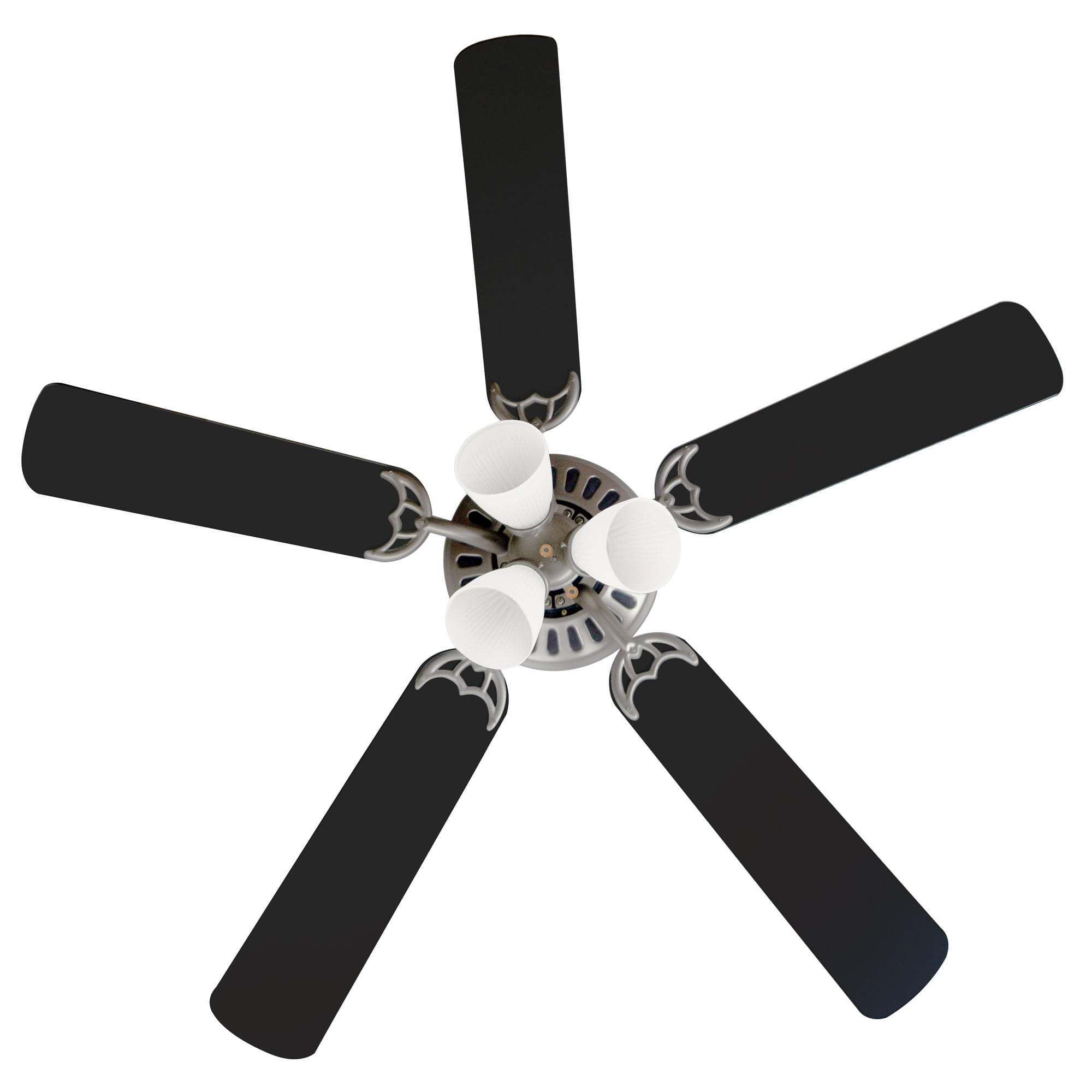 Design House Millbridge 52" Hugger Ceiling Fan with LED Light Kit, 5 Reversible Blades, Satin Nickel