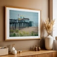 thumbnail image 4 of Ocean City Fishing Pier 02 - Ocean City Maryland Photography Oak Framed Wall Art Print 12 x 18 inches, 4 of 6