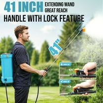 4Gal 120PSI Battery Backpack Sprayer - Electric Adjustable Pressure Sprayer For Lawn, Yard, Garden Weed Control W/5 Nozzles, Lightweight Design