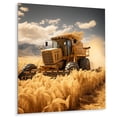 thumbnail image 2 of Designart "Farm Harvesting Gold landscape I" Country Charm Metal Art Print, 2 of 5