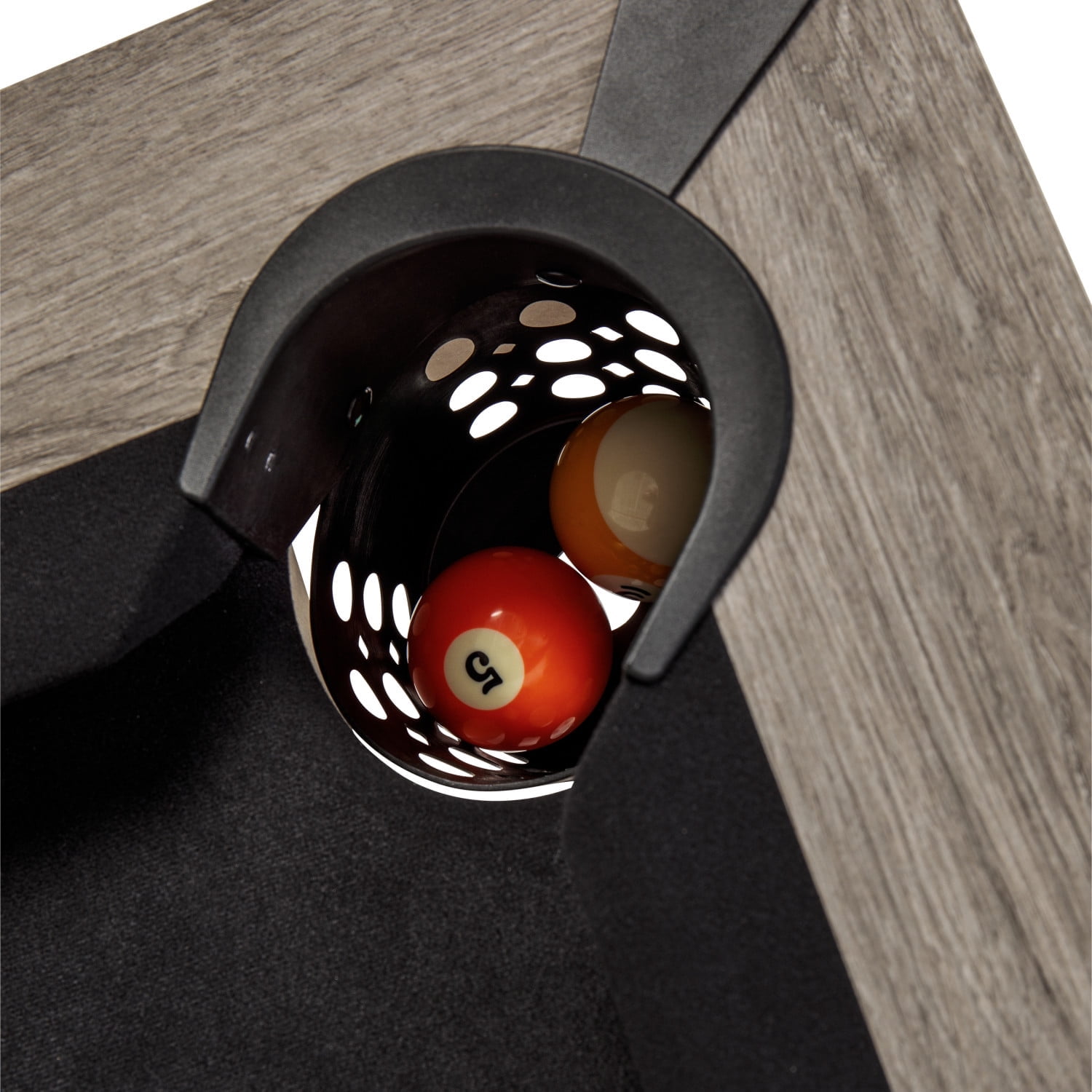 American Legend Kirkwood 90 Billiard Table with Rustic Finish, K-Shaped Legs and Black Cloth