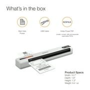 Epson® RapidReceipt™ ماسح ضوئي للإيصالات والمستندات الملونة للجوال، RR-60