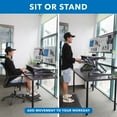 thumbnail image 5 of Mount-It! Extra Wide Sit-Stand Desk Converter with Dual Monitor Mount, Up To 32" Screens, 5 of 9