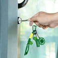 thumbnail image 2 of Fitness Accessories Dumbbell Keychain Removable Silicone Keyring Ideal For Outdoor And Fitness Lovers Motivational Kettlebell Set, 2 of 4